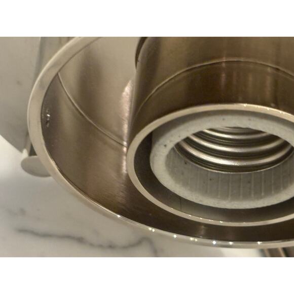 Rejuvenation 12" Ormandy Pendant Light Polished Nickel Length is 26" MINT - Picture 7 of 7